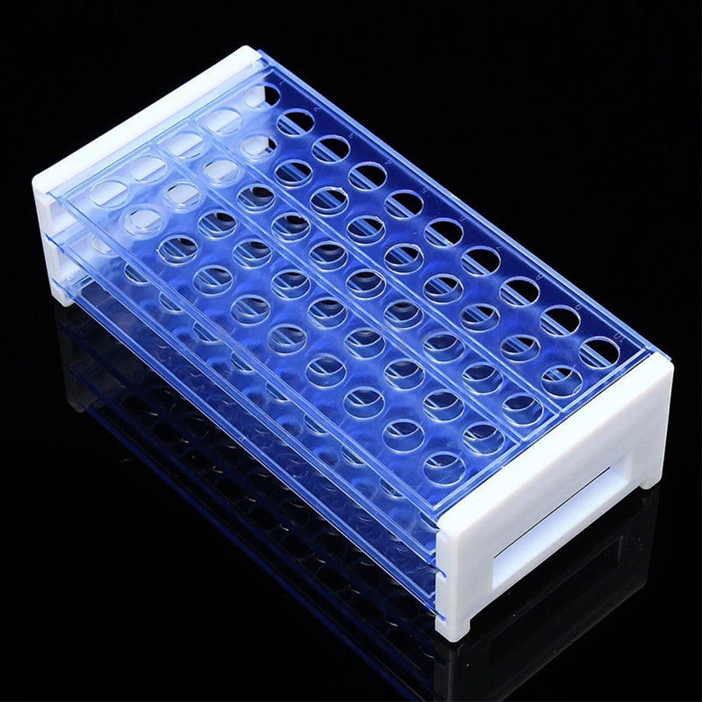 Plastic Lab Test Tube Rack Holder Diameter 16mm Centrifugal Pipe Stand Detachable For Office School Chemistry Supplies Test Tube