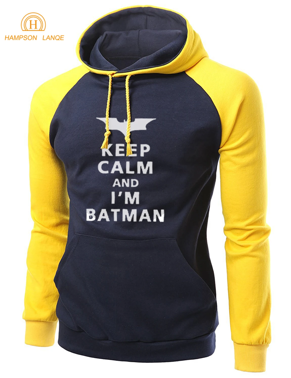 Мужская толстовка с супергероем Keep Calm I Am Batman смешной реглан Осень-зима 2020