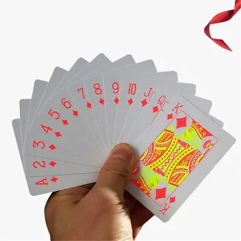 

PVC Waterproof Poker Plastic Wearproof Fluorescent Playing Cards Bar Party Board Game Classic Magic Props