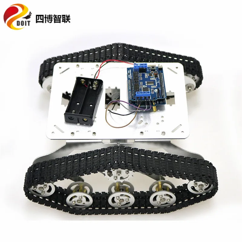 SZDOIT Wi-Fi контроль металлический RC робот танк шасси комплект espduv1 комплект управления с внедорожными гусеничными автомобильные двигатели DIY для Arduino