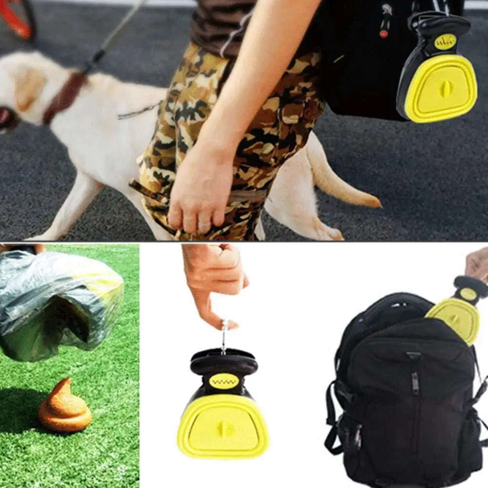 HiMISS портативный складной совок для домашних животных, мусорный совок для туалета, инструмент для уличных собак и кошек