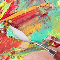 7pcs/set Steel Spatula Kit Palette Gouache Supplies for Oil Painting Knife Fine Arts Painting Tool Set Flexible Blades C3X2