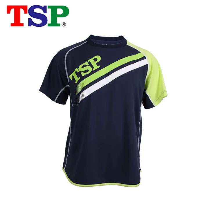 TSP классические 83502 футболки для настольного тенниса, футболки для мужчин/женщин, одежда для пинг-понга, спортивная одежда, футболки для тренировок - Цвет: Green