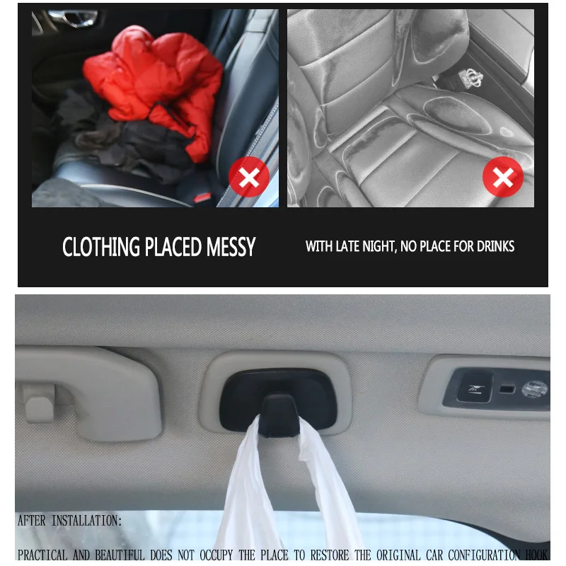 뒷줄 결함 수정 특수 후크, 볼보 XC60 v60 s60 XC40 s90 v90 용, 2015-2020 xc90 2018-2020 xc60
