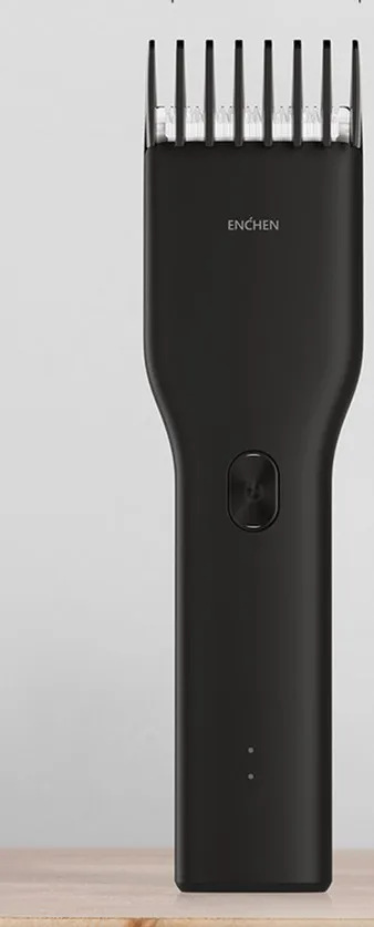 Xiaomi машинка для стрижки волос ENCHEN Boost USB триммер для волос перезаряжаемый двухскоростной Керамический Резак для волос быстрая зарядка детская машинка для стрижки волос - Цвет: Black Hair Clipper
