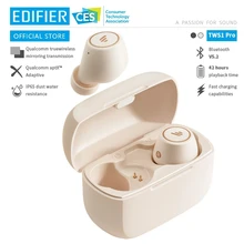 Edifier tws1 pro tws sem fio bluetooth fone de ouvido bluetooth v5.2 aptx capacidades de carregamento rápido até 42hrs tempo de reprodução