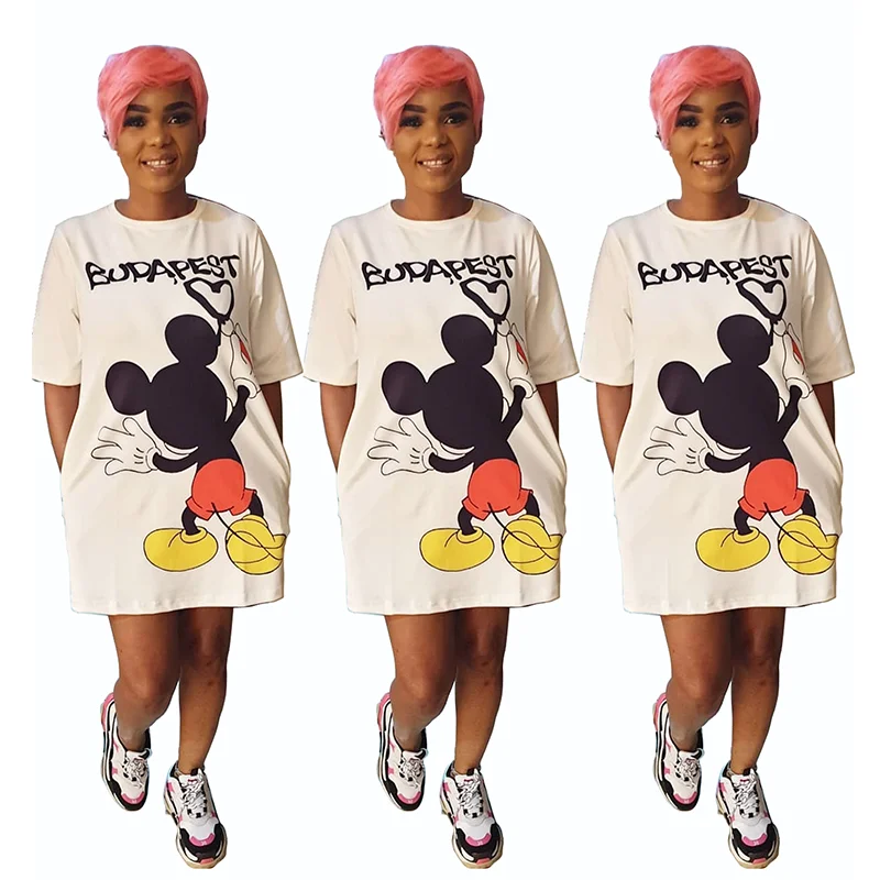 Disney с Микки Маусом В европейском и американском стиле Модные женские стильные