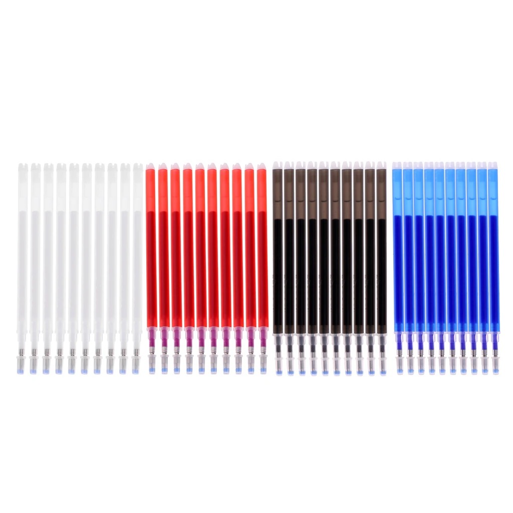40pcs High Temperature Disappearing Refill Pen  Erase Pen Sewing Tools