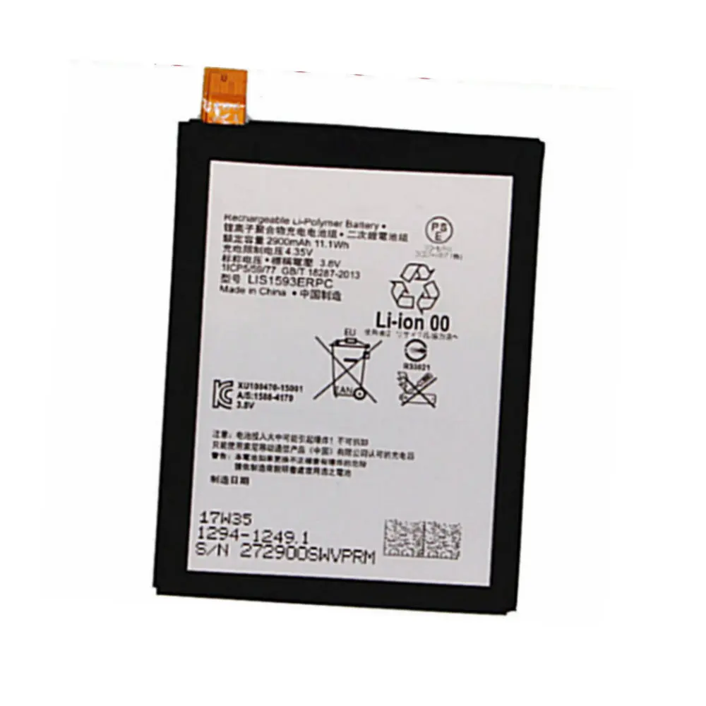 Оригинальный аккумулятор LIS1593ERPC 2900 мАч для Sony Xperia Z5 E6603 E6653 E6633 E6683 E6883 аккумуляторы