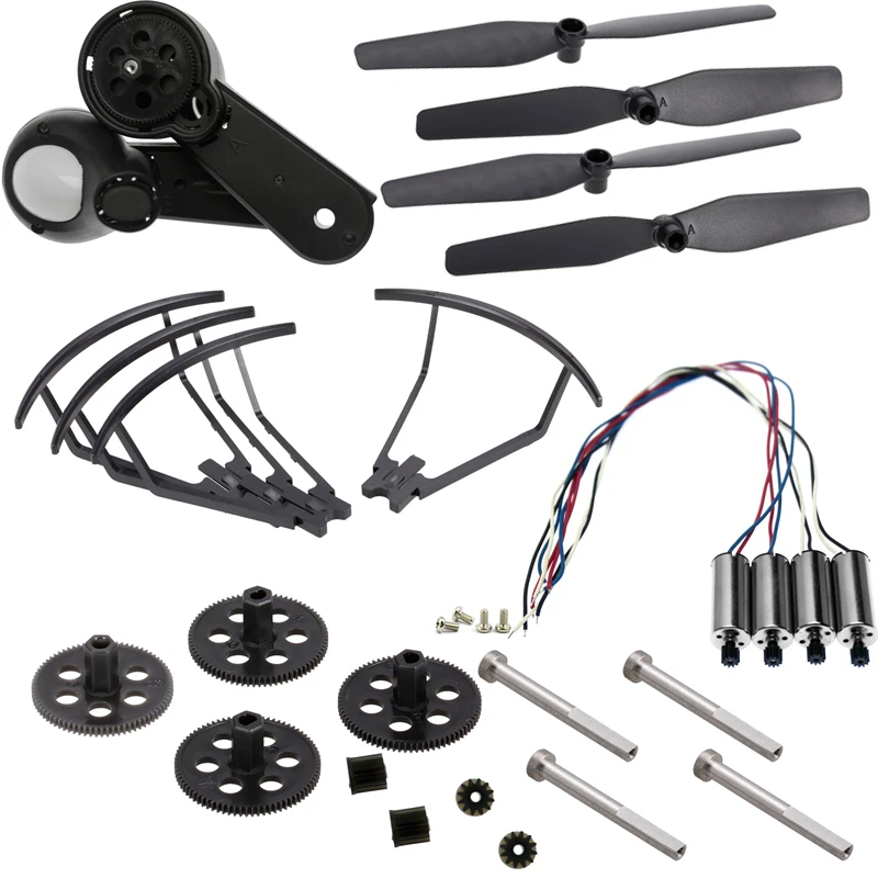 Kit Moteur Drone 7.4V/3.7V Pièces Détachées Hélices Engrenages