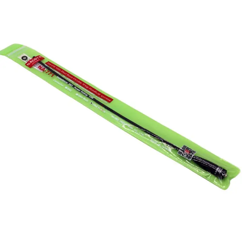 Green Package Антенна Nagoya NA-771 SMA-F Женский Dual Band VHF/UHF 144/430 МГц мягкая антенна NA771 для Baofeng UV-5R UV-82 BF-888S иди и болтай Walkie Talkie “иди и NA 771 - Цвет: Green Package