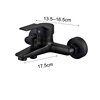 Matte Black Bathroom Faucet 2 Function Bathtub Facuet  Wall Mounting Cold and Hot Shower Faucet 3