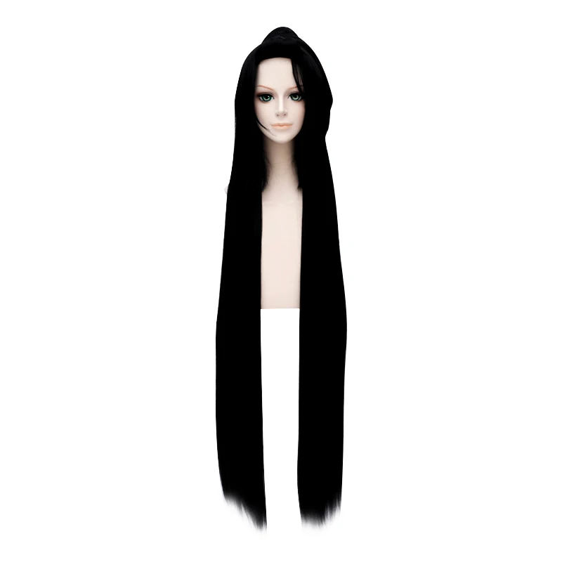 Alice-Wig 106) Heat Resistant Fiber Hairpiece Synthetic Hair Wig Anime Touken Ranbu Online Jiroutachi Black Long Cosplay Wig