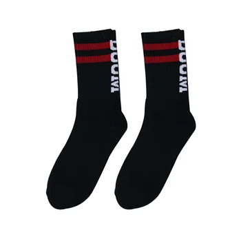 

Women Men Street Casual Autumn Skateboard Socks Letter Print Couples Breathable Fashion In Tube Cotton Blend Free Size Adults