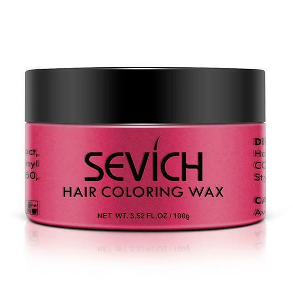 Pink Disposable Hair Color Wax Styling DIY Mud Paste Dye Cream Gel Hair Beauty Easy Clean hair beauty TY99 - Цвет: Pink