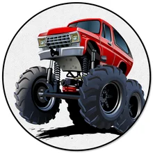 Мультфильм Грузовик круглый ковер очиститель Пасхальное Воскресенье кухонные коврики пледы коврики для ванной комнаты спальни кухни Крытый подростков