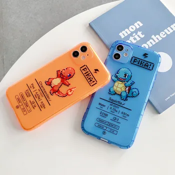 

Cover For Huawei P30 P40 Pro Mate 30pro Nova 5 Nova 6 Nova 7 Fashion Cartoon Pokemon Fluorescent color Clear Soft TPU Phone Case