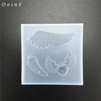 

1Pcs Resin liquid silicone mold wing love resin mold DIY pendant jewelry making accessories mold