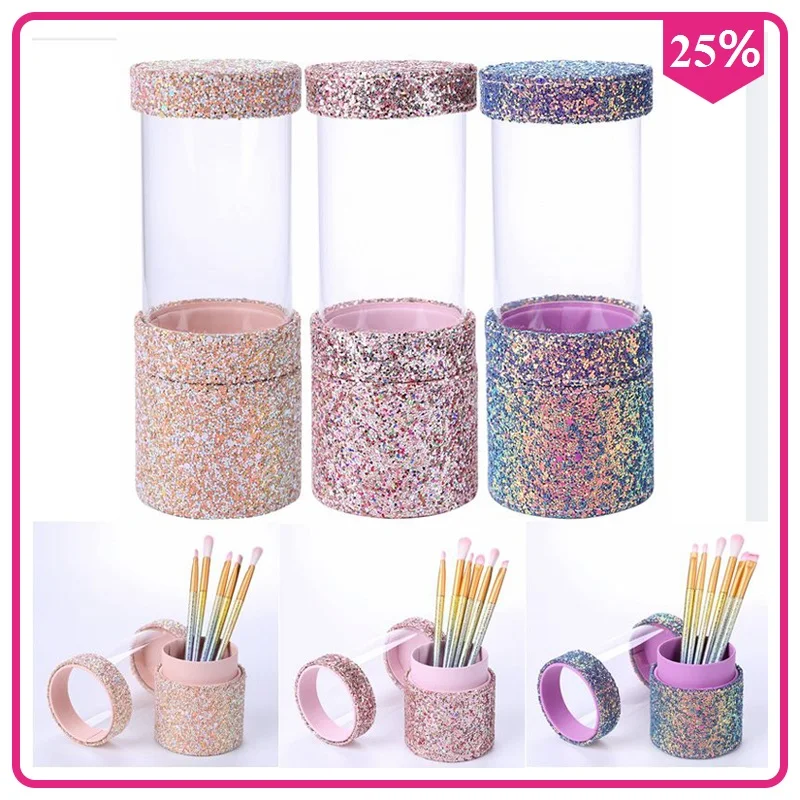 Makeup Brush Holder Dustproof Brush Makeup Holder Travel Portable Case