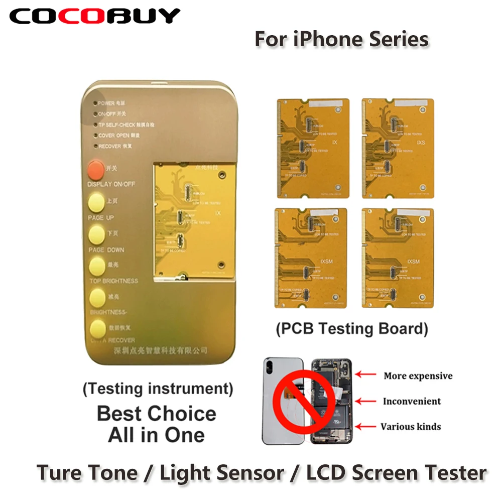 Novecel S1 Tester LCD OLED Mulitfunction Touch Panel For iPhone 6s to Xsmax 11ProMax True Tone Color Light Repair Tools|Наборы