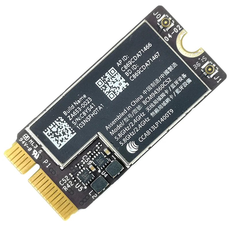 BCM94360CS2 беспроводной AC wifi Bluetooth BT 4,0 аэропорт 802.11Ac карта для Macbook Air 11 дюймов A1465 13 дюймов A1466 2013 MD711LL
