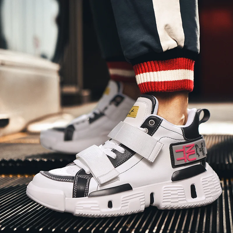 RUIFF/обувь средней длины; Daddyshoes; Мужская прогулочная обувь; модные новые мужские тапочки плоские туфли для мужчин; zapatos de hombre para caminar