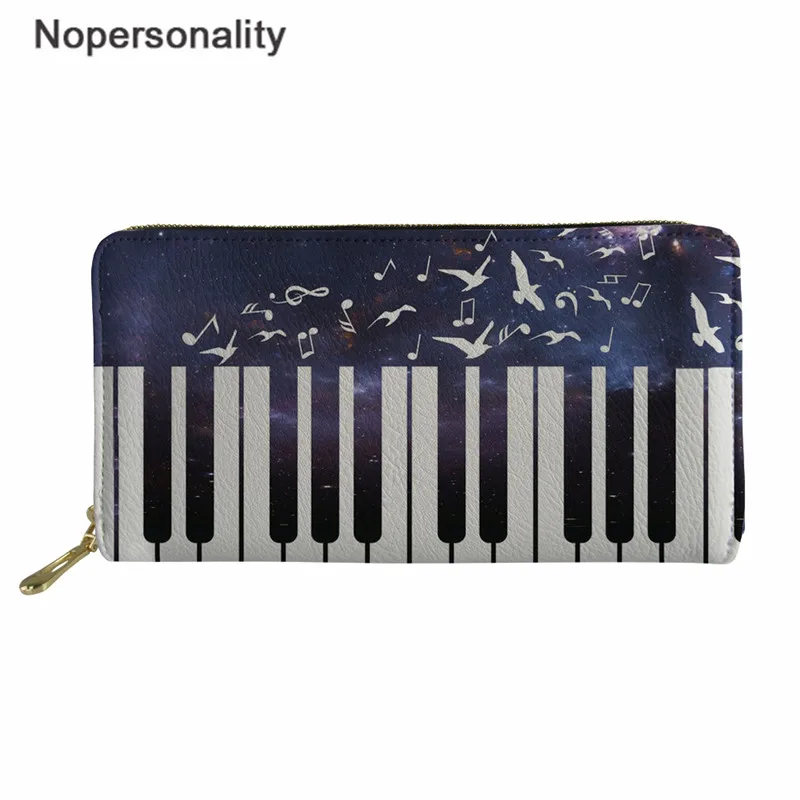 L5284Z21 Сумка-клатч Nopersonality для женщин, кошелек, цветные музыкальные нотки, Длинные кошельки из кожи, Женский кошелек на молнии, женский кошелек - Цвет: L5284Z21