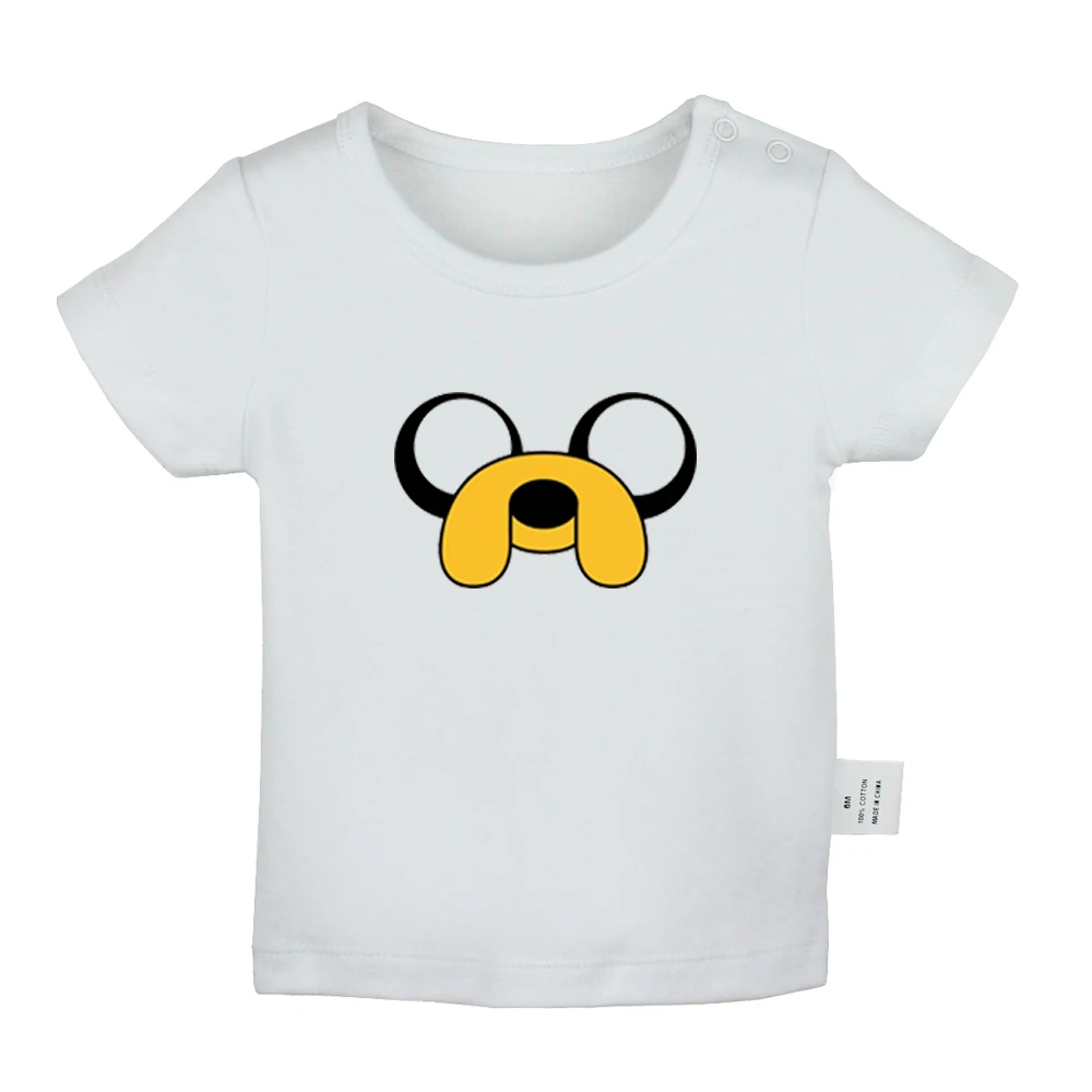 JcBabyYW020D ADVENTURE TIME Finn Jake Beemo, дизайнерские футболки для новорожденных мальчиков и девочек, футболки с короткими рукавами и графическим принтом для малышей - Цвет: JcBabyYW020D