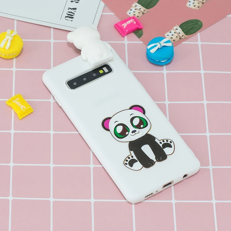 F Чехол для samsung Galaxy S10, S9, S8 Plus, S10e, силиконовый чехол с милым 3D котом, TPU, мягкий чехол на заднюю панель для samsung Note 8, 9, 10 Pro, S9+, чехол - Цвет: F
