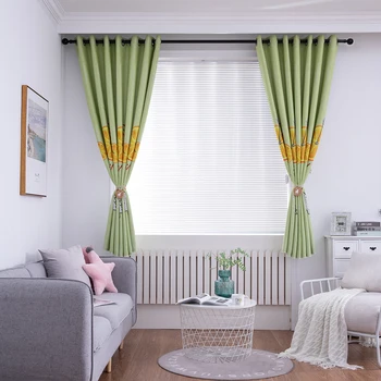 

Quality Printing Blackout Curtains Polyester Fruit Bike Window Curtains Blinds Drapes For Living Room Fruit Bike Blinds Drapes