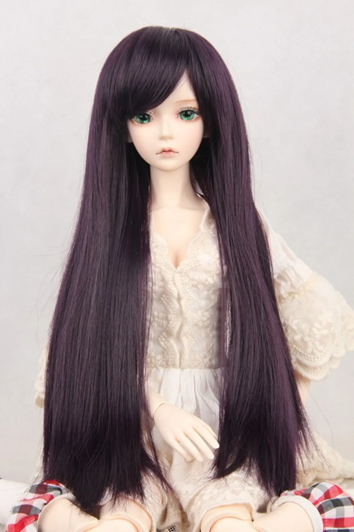 

1/3 1/4 1/6 SD BJD short bob wig straight hair wig synthetic fiber dolls
