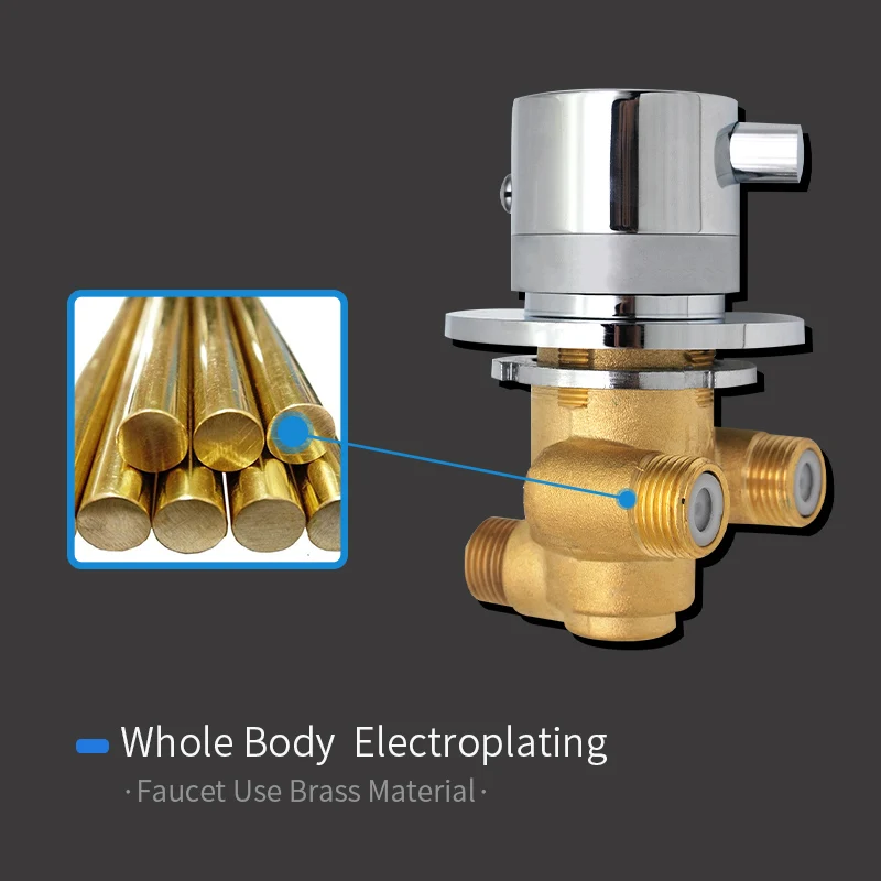 Vagsure один способ выхода контроля температуры смесительный клапан переключающий латунный термостатический смеситель для душа кран комнаты Смеситель винт