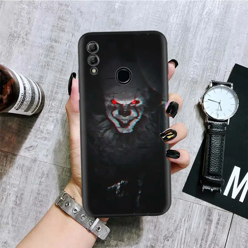 BA087-7 Джокера клоун ужас черная крышка чехол для телефона для huawei Y9 Y5 Y6 Y7 Honor 10 9 Lite 9X8X8 S 8A фотоаппаратов моментальной печати 7S 7A 10i 20i V20 Coque Ca - Цвет: BA087-7