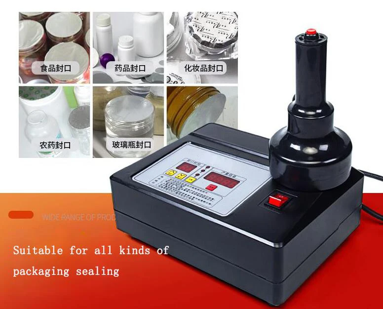 

Handheld Electromagnetic induction aluminum foil sealing machine Large diameter honey glass bottle plastic cap Aluminum foil