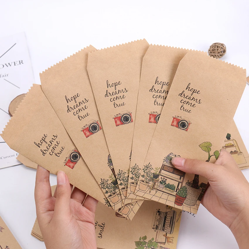 5 шт. креативный крафт-бумажный конверт Скрапбукинг DIY декоративный конверт подарок школьные офисные принадлежности