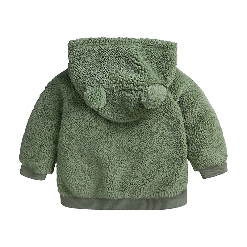 CYSINCOS Baby Boys Girl Long Sleeve Animal Cartoon Ear Hooded Pullover Tops Newborn Infant Warm Clothes Coat Cold Winter Outwear