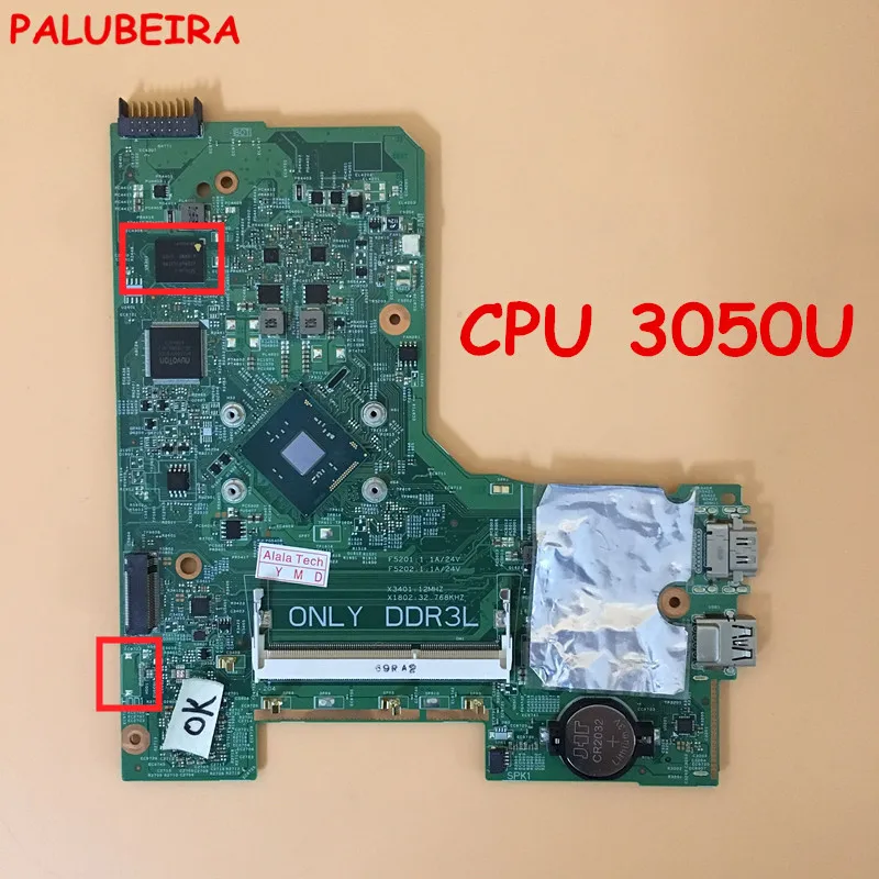 PALUBEIRA ноутбук материнская плата для Dell Inspiron 3452 3552 SR29H материнская плата с 3050U Процессор 00DTRW CN-00DTRW 14279-1