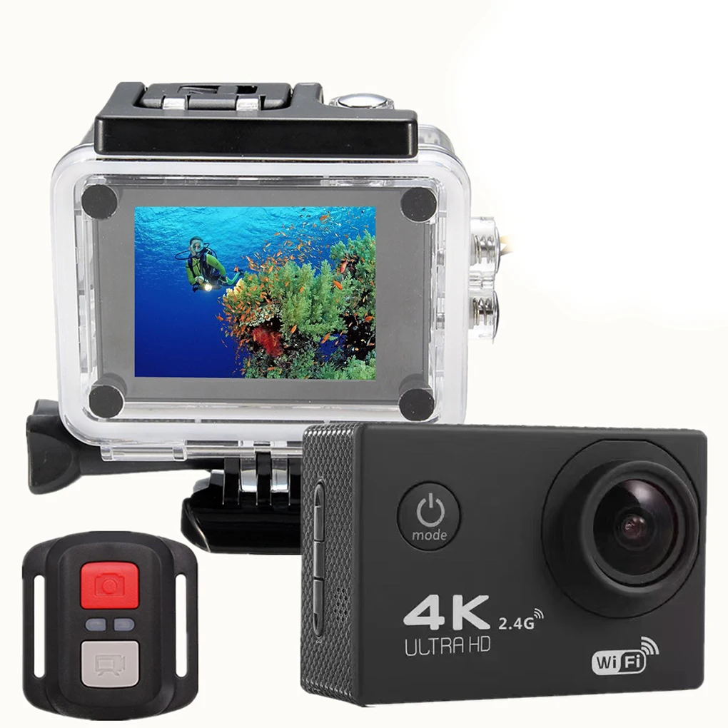 4K Наружная Спортивная экшн-камера 1080P wifi 30m водонепроницаемый 170 градусов широкоугольный объектив 12MP/5MP Экстремальные виды спорта DV Cam видеокамера