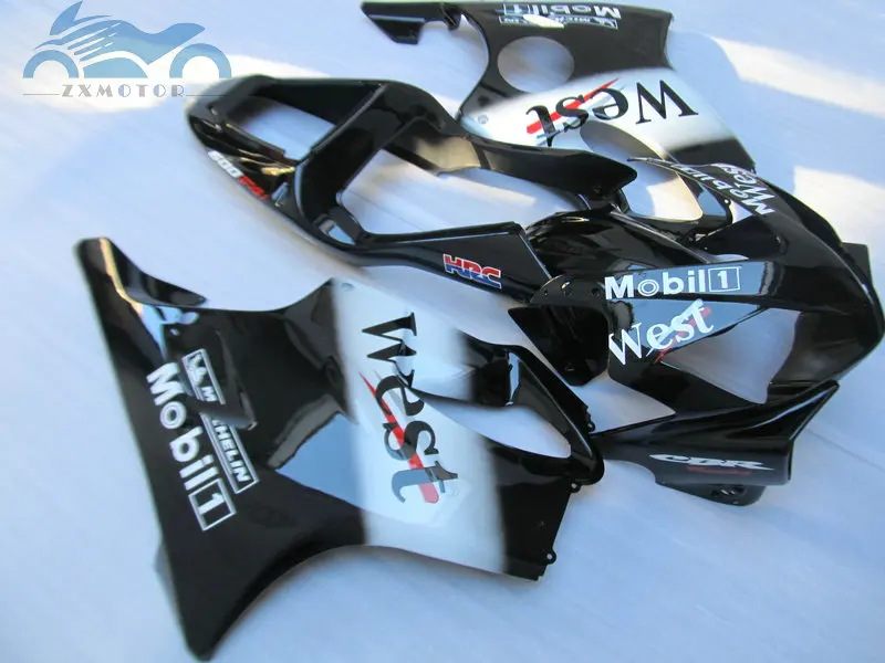 7 подарков впрыска обтекателя комплект Подходит для Honda CBR 600F4i 2001 2002 2003 CBR600F4i 01 02 03 Черный Белый ABS Обтекатели наборы HT27