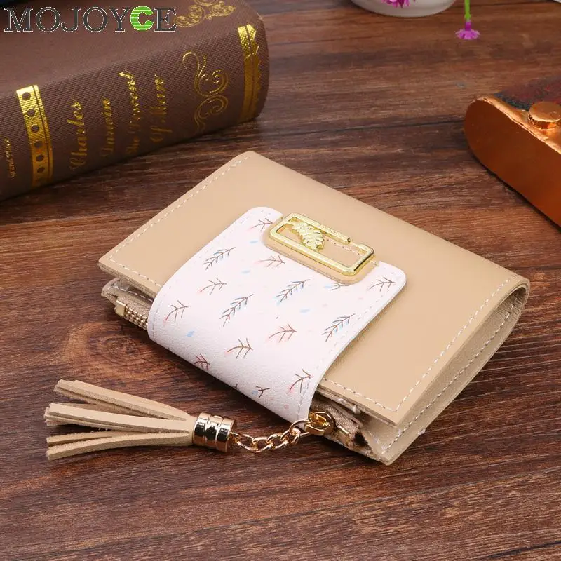 Fashion Womens Wallets Tassel Short Wallet For Woman Mini Coin Purse Ladies  Clutch Small Wallet Female Pu Leather Card Holder - Bags & Luggage - Temu