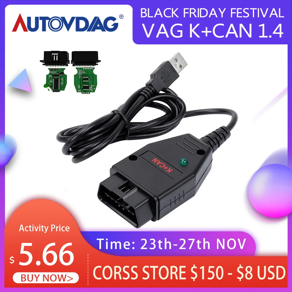 Для VAG K + CAN Comander 1 4 для AUDI/для VW/Skoda Green PCB PIC18F258 1/S0 FTDI FT232RQ чип Line Commander Full|Кабели и