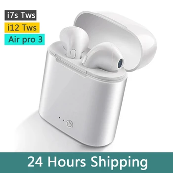 

i7 i12 Air3 TWS Wireless Earbuds Bluetooth Stereo Headset earphone wireless bluetooth handfree earpiece universal auriculares