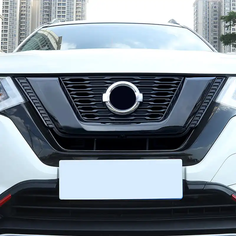 For Nissan X Trail 17 18 19 Exterior Accessories Abs Black Front Center Grille Molding Trim Replacement Car Styling Roof Racks Boxes Aliexpress