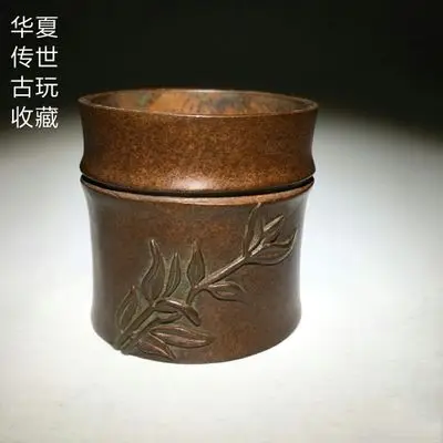 Изысканный красный медный бамбуковый орнамент