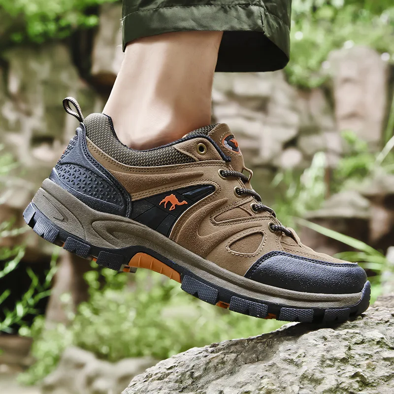 

2018 Autumn And Winter Large Size Men Outdoor Climbing Boots Anti-slip Wear-Resistant Hiking Shoes Sports Trend Running Shoes