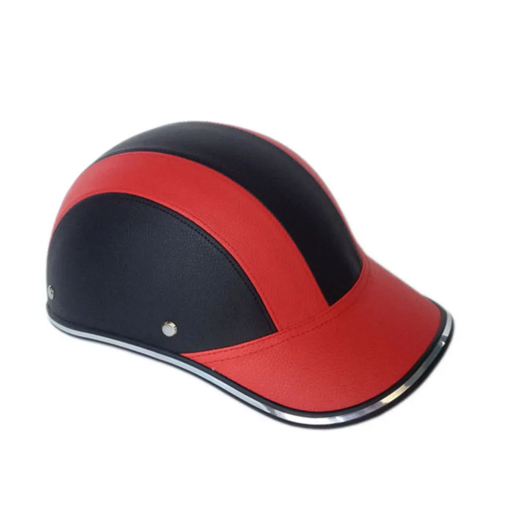 

Helmet ABS+PU Safety Half Open Face Outdoor Cycling Baseball Cap Universal Motorcycle Protective Helmets Motorcycling Parts