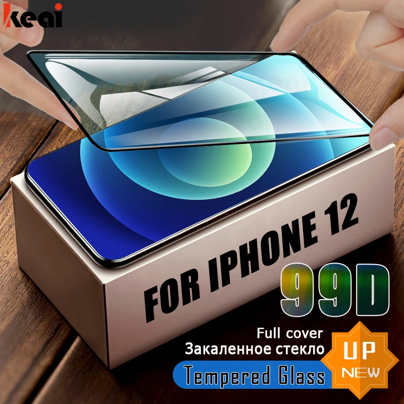 99D полное покрытие закаленное стекло для iPhone 12 11 Pro MAX mini защитная экрана пленка