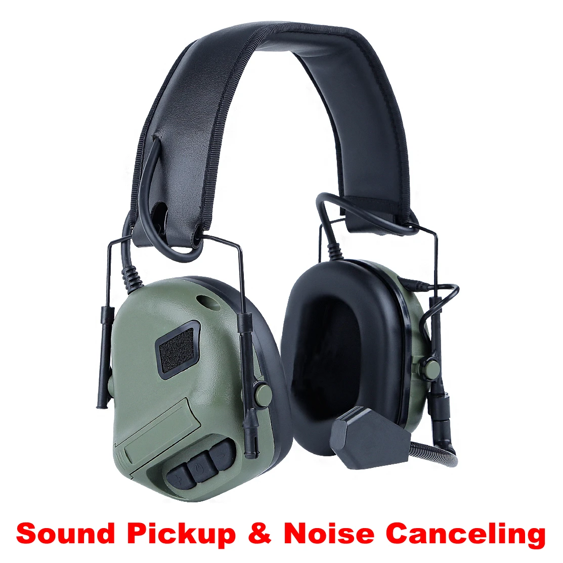 

Tactical Anti-noise Shooting Headsets Airsoft Noise Canceling Earmuff Use with PTT Airsoftsports