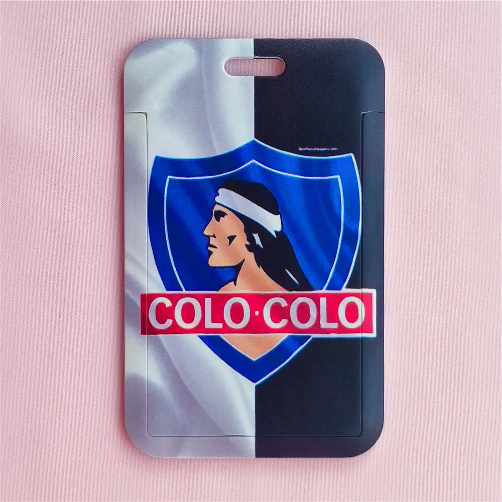 Chile Football Club Series Lanyard Namenskartenhüllen Colo Colo Ausweishalter Studenten Bus Kartenetui Besuchstür Identitätsabzeichen – Detail 2