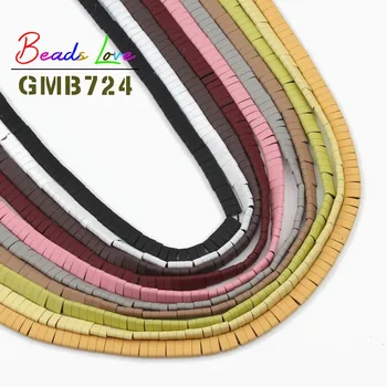 

Wholesale Rubber Hematite Stone Two Hole 5x2MM Rectangle Shape Loose Spacer Beads for Jewelry Making Handmade DIY Bracelet 15''